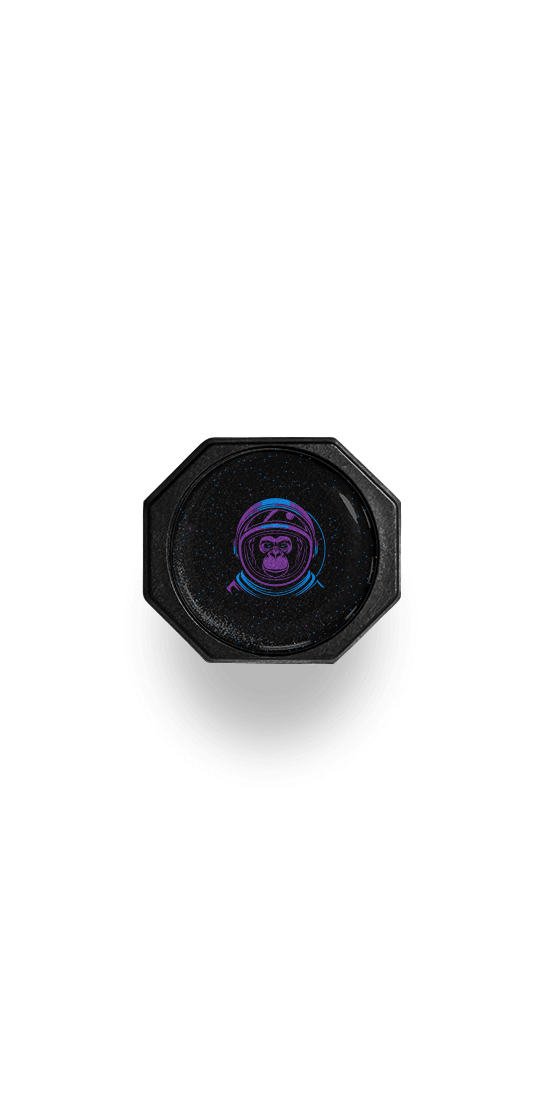 Space Monkey Custom Pickleball Paddle - End cap