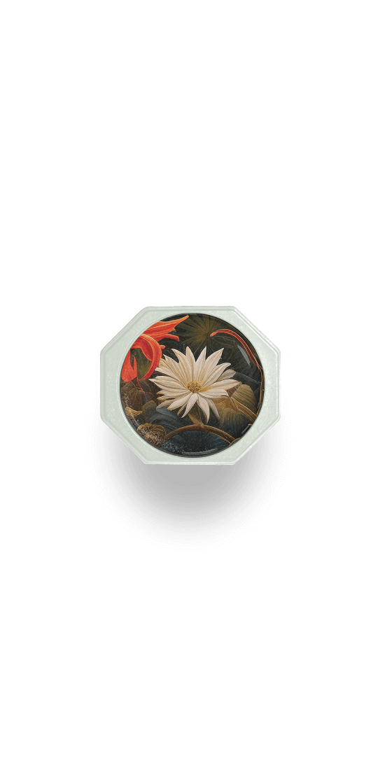 Tropical Vibes Custom Pickleball Paddle - End cap