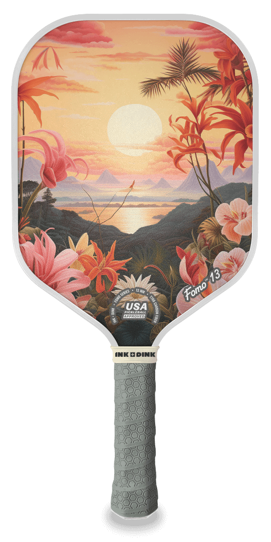 Tropical Vibes Custom Pickleball Paddle - Front